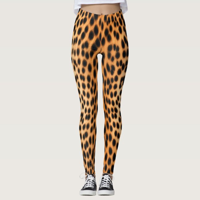 Legging Energia do Leopardo Selvagem – Moda Ousada com Est (Frente)