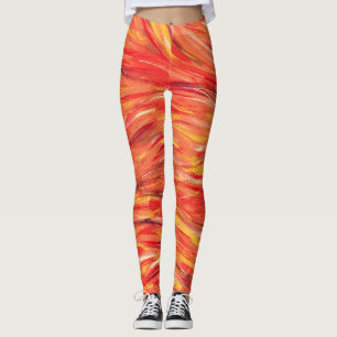 Legging Energia Reproduzida e Paixão Arte Abstrato Origina