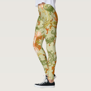 Legging Enfeite Chinês Antigo Jones Flores