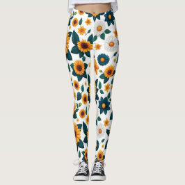 Legging Enfermeiro Sunflower Stampede: O Disco da Natureza