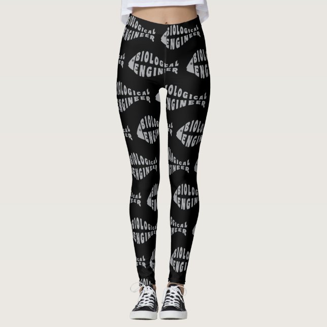 Legging Engenheiro Biológico Peixe Cinza (Frente)