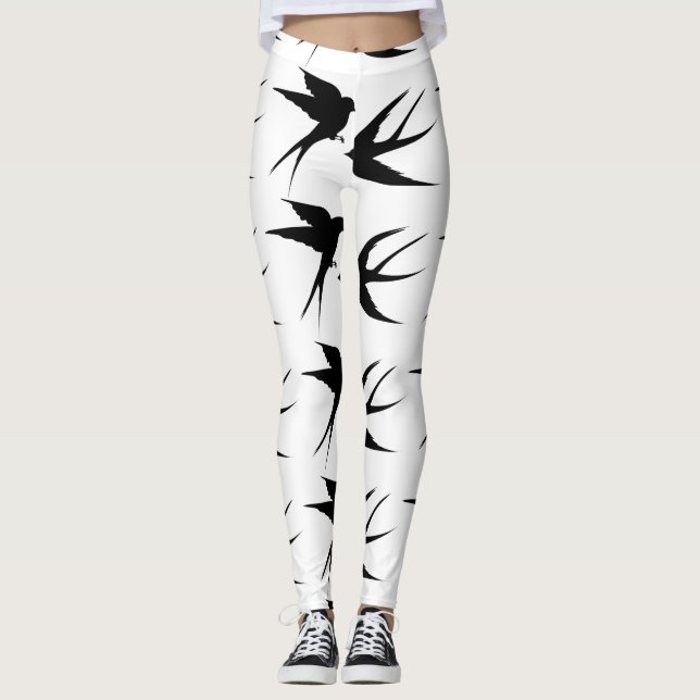 Legging Engolir Aves Silhouettes Thunder_Cove    (Frente)