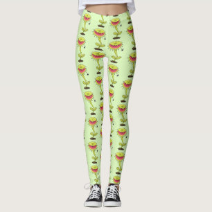 Legging Engraçado carnívoro Venus mosca cartoon