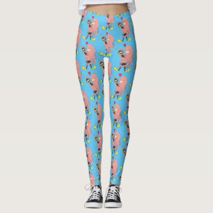 Legging Engraçado de polvo encantador humor de desenho ani
