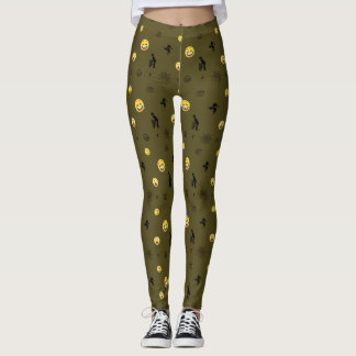 Legging "Engraçado Engraçado Emoji Pattern Emotion Faces"