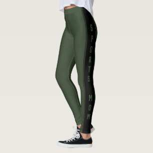 Legging Engraçado, mãe leggings, presente com texto e cor