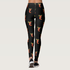 Legging Engraçado Picy Chili Em Fogo