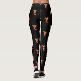 Legging Engraçado Picy Chili Em Fogo