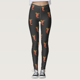 Legging Engraçado Picy Chili Em Fogo