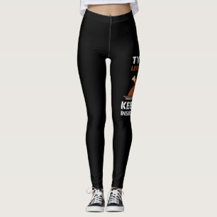 Legging Engraçado Turquia Amarrando As Pernas Juntas Gra