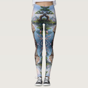 Legging "Entre Blossom e Fórmula" - Um Retrato Digital