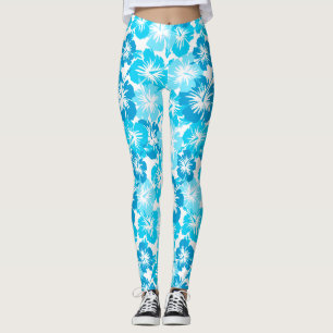 Legging Epic Hibiscus Hawaiian Tropical Floral