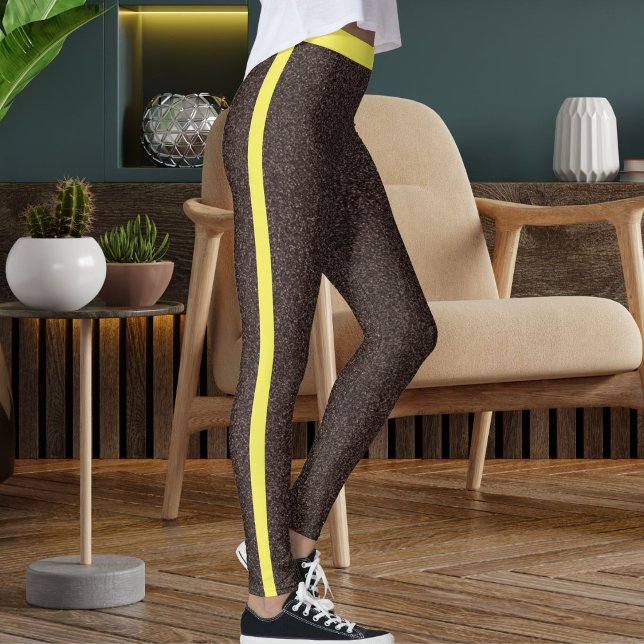 Legging Epresso Amarelo Espalhetas Espalhetas Com Espalhaç (Criador carregado)