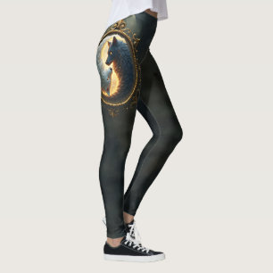 Legging Equilíbrio Lunar – Onde as Sombras Abraçam a Luz.
