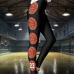 Legging Equipe de Esportes de Número de Jersey Personaliza<br><div class="desc">Leggings da Equipe de Esportes de Número de Jersey Personalizadas do Jogador de Basquete: Leggings super bonitas e personalizáveis para jogadores de basquete, com uma caixa de texto personalizada onde você pode digitar seu próprio número de camisa. Basta clicar em "Personalizar este modelo" e digitar seu próprio número ou qualquer...</div>