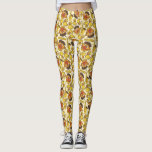 Legging Ernie e Rubber Duckie Pattern<br><div class="desc">Este padrão bonito mostra Ernie e Rubber Duckie em um fundo amarelo. © 2021 Sesame Workshop. www.sesamestreet.org</div>
