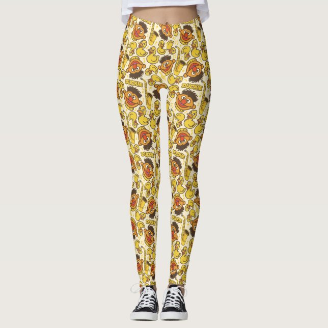 Legging Ernie e Rubber Duckie Pattern (Frente)