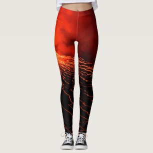 Legging erupção vulcânica