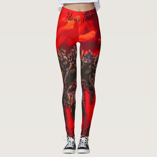 Legging Escadas Vermelhas Vivas (Frente)