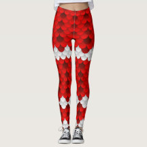 Escala da sereia de Koi (vermelho/branco)