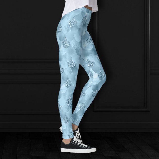 Legging Escala de Glama Sereia | Xarope De Azul-Gelo (Criador carregado)