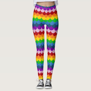 Legging Escala de Sereia no Rainbow Sparkle