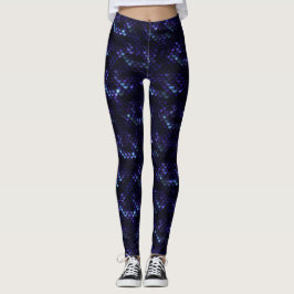 Legging Escalas de Sereia Azul Escuro
