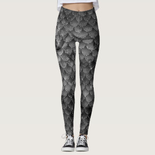 Legging Escalas de Sereia de Prata