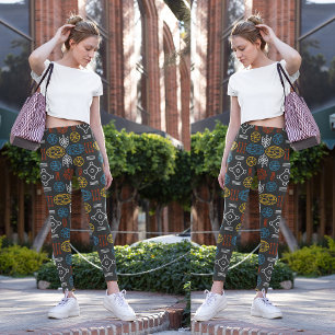 Legging escandinavo geométrico