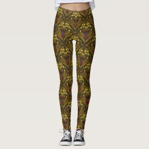 Legging Escaravelho e samambaias