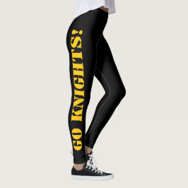 Legging ESCOLHA AS CORES DA ESCOLA Nome Preto Dourado