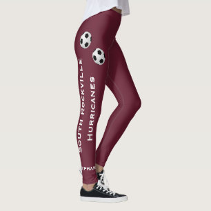 Legging ESCOLHA AS Legendas da Equipe de Futebol de COR co