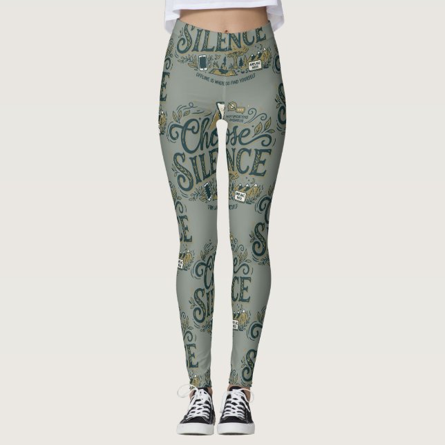 Legging Escolha o Silêncio (Frente)