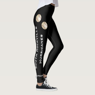 Legging ESCOLHA SUAS caneleiras da equipa de beisebol da