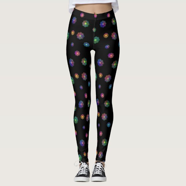 Legging Escolha um Fundo Personalizado Posy  (Frente)