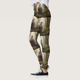 Legging "Escondido no Bush: Um Morcego Aussie na Selvagem"