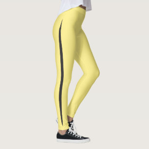 Legging Escova Artística Estirpe Lateral Escorregada Negra