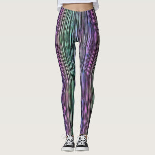 Legging escovas escuras do arco-íris com escovas de AVC: