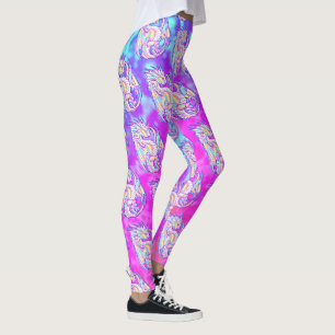 Legging Escrivora Rosa Bela Dragão Girassol Wyvern Inugami
