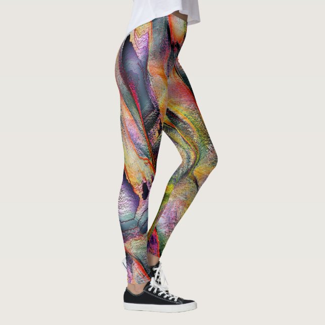 Legging Esculpido com rugosidade e aquarela virtual (Direita)