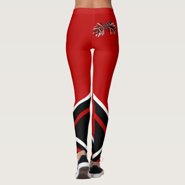 Legging Escuro - megafone vermelho, branco e preto do (Verso)