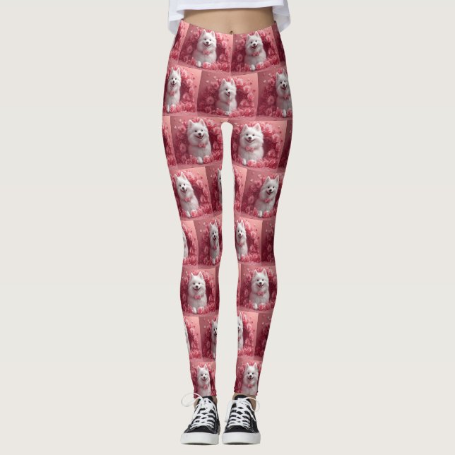 Legging Eskimo americano com Rosas - Dia de os namorados (Frente)
