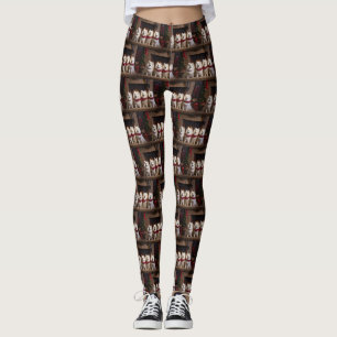 Legging Eskimo americano no Natal da Lareira