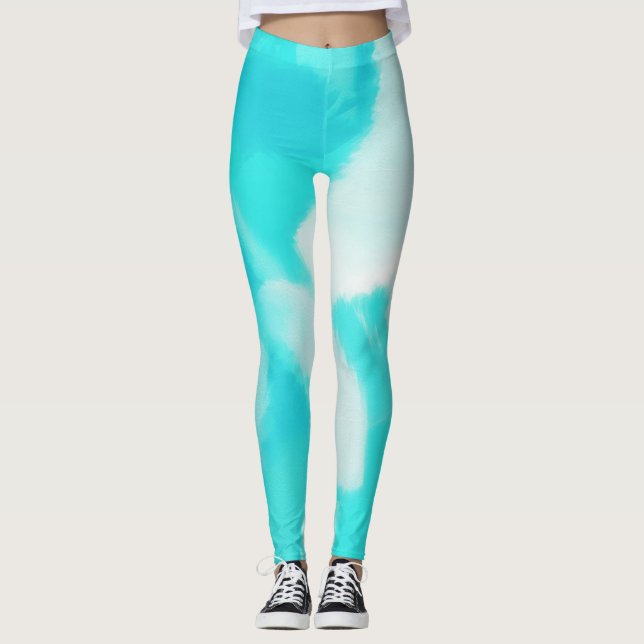 Legging Esmalte Turquesa Manchado (Frente)