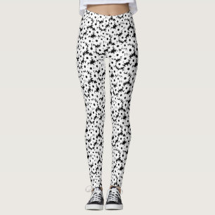Legging Espaço Negativo é branco em preto