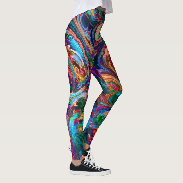 Legging Espalhamento Moderno de Tintas (Direita)