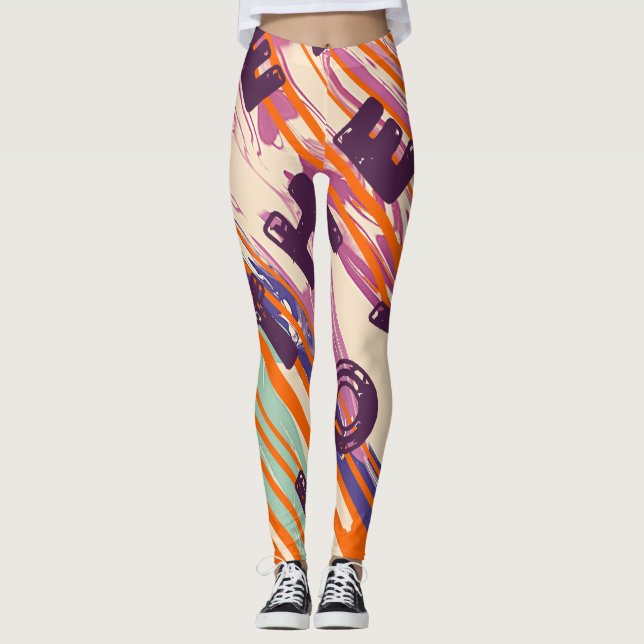 Legging Espalhar O Amor Derreteu Cores Positivas (Frente)