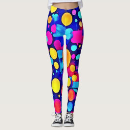 Legging Espectro dos círculos Abstrato coloridos