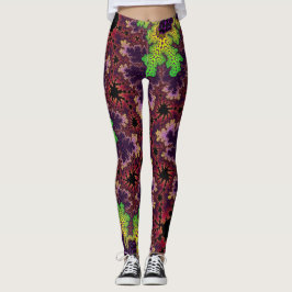 Legging Espectro Verde e Roxo
