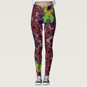 Legging Espectro Verde e Roxo